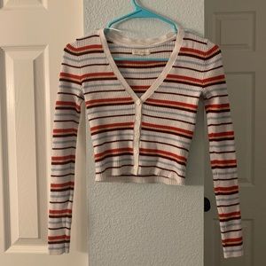 L.A. Hearts Knit Long Sleeve Crop Top